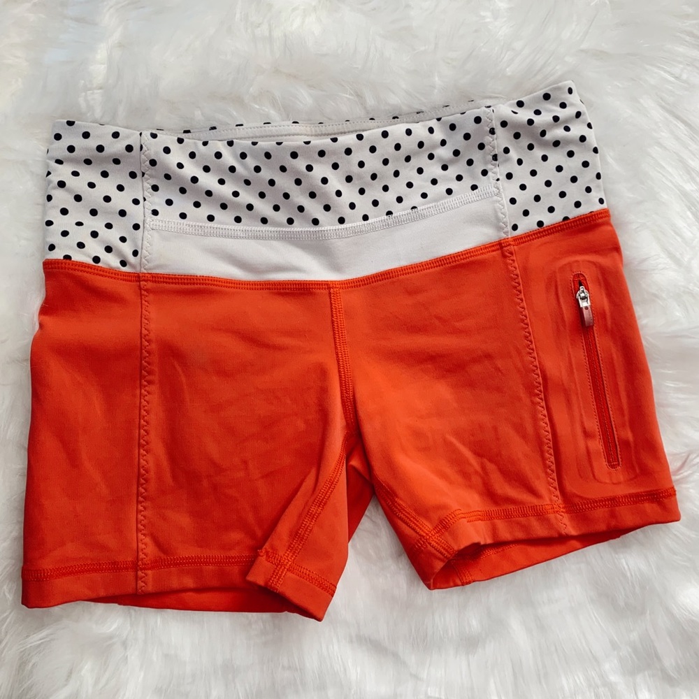 Lululemon Athletica Love Red Fast Track Shorts